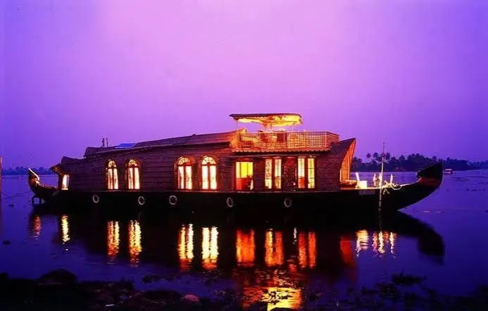 Houseboat on the backwaters of Alleppey, Kerala